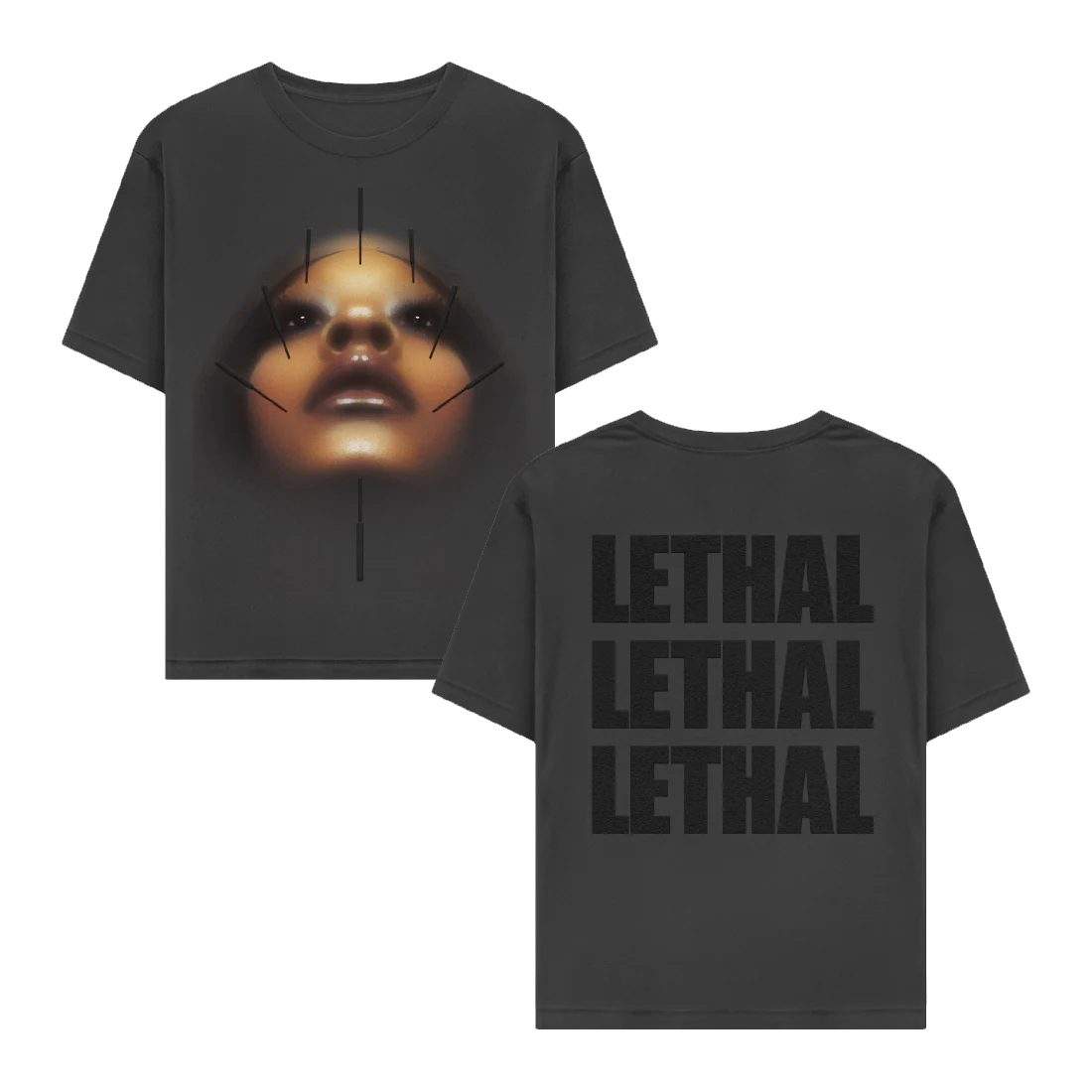 Rico Nasty - Lethal Album Grey Tee