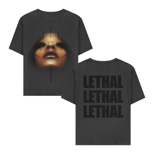 Rico Nasty - Lethal Album Grey Tee