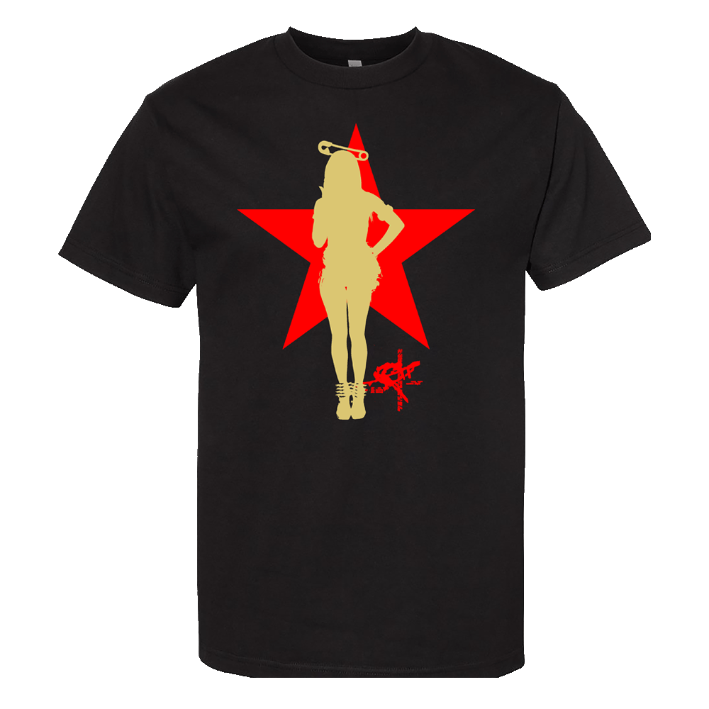 Rico Pin Up Star Black T-Shirt - Preorder