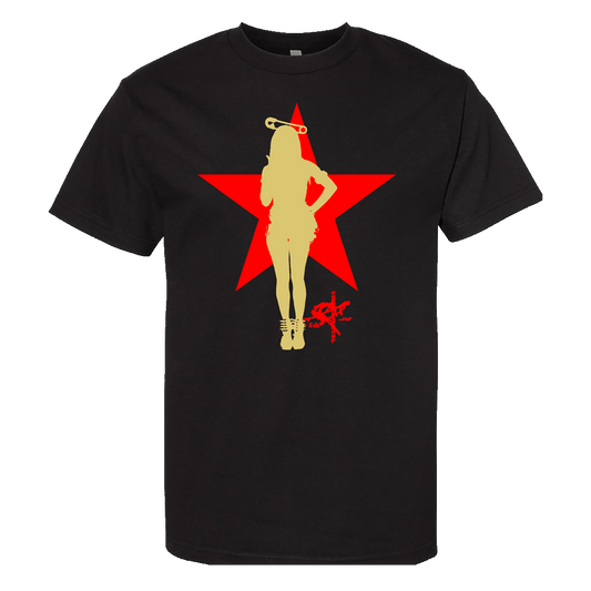 Rico Pin Up Star Black T-Shirt - Preorder