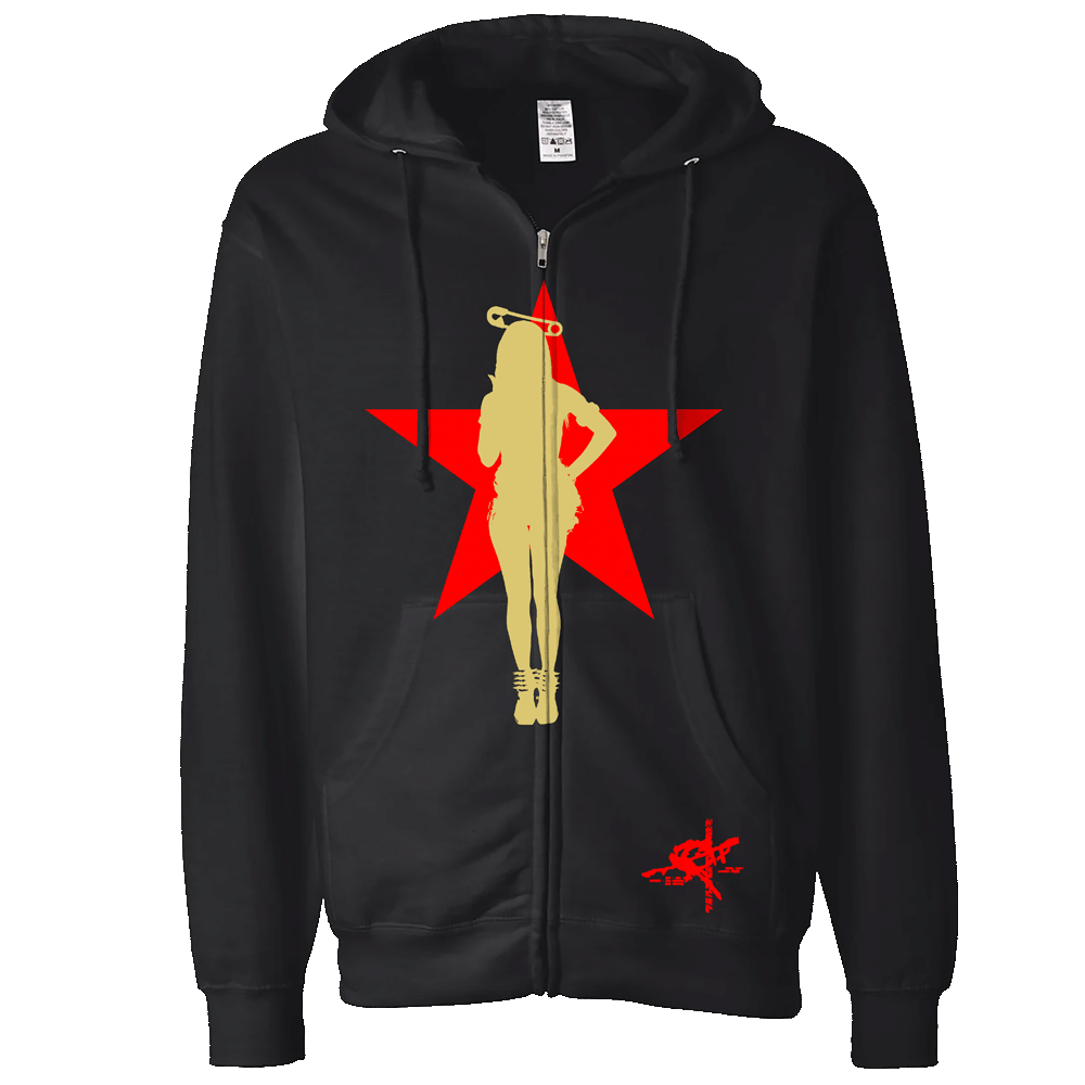 Rico Pin Up Star Black Hoodie - Preorder