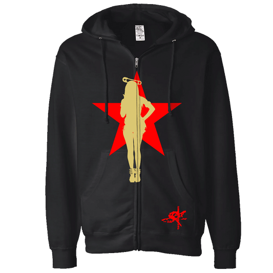 Rico Pin Up Star Black Hoodie - Preorder