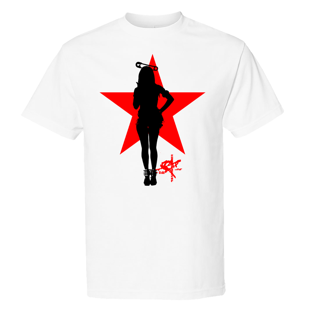 Rico Pin Up Star White T-Shirt - Preorder