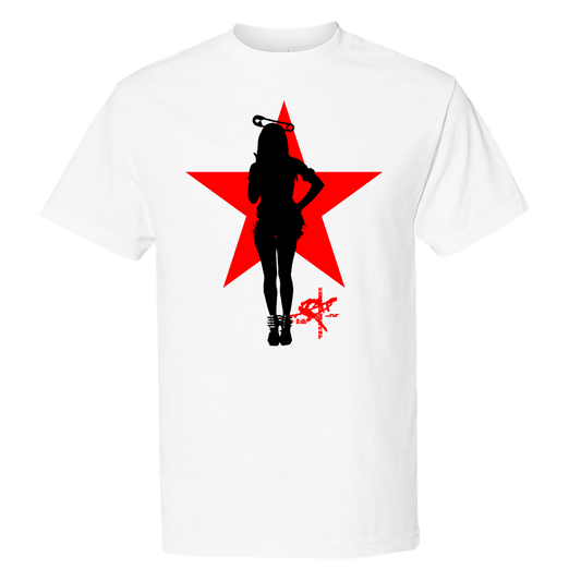 Rico Pin Up Star White T-Shirt - Preorder