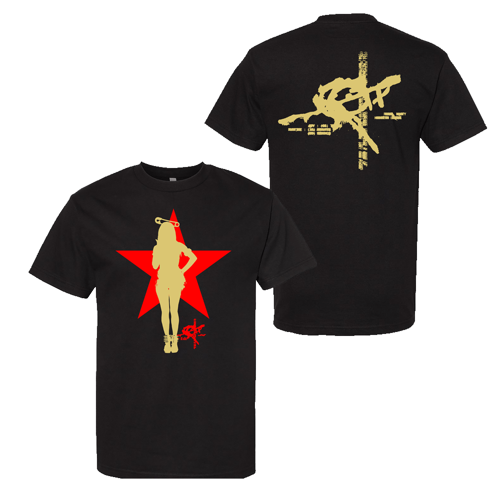 Rico Pin Up Star Black T-Shirt - Preorder