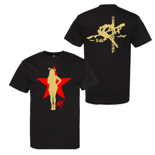 Rico Pin Up Star Black T-Shirt - Preorder
