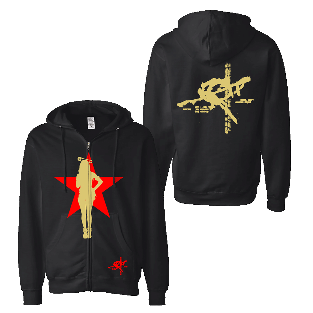 Rico Pin Up Star Black Hoodie - Preorder