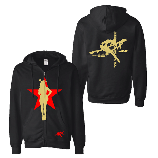 Rico Pin Up Star Black Hoodie - Preorder