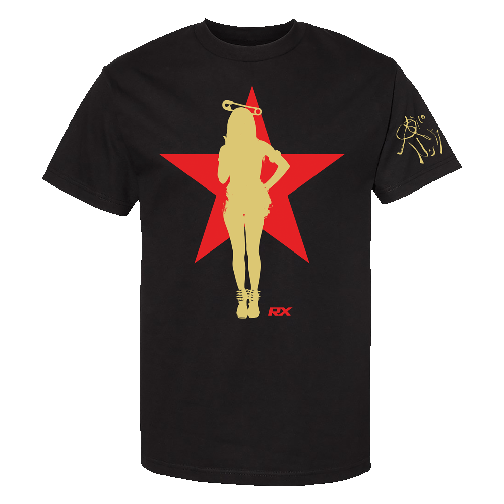 Rico Nasty Silhouette Star Black Tee
