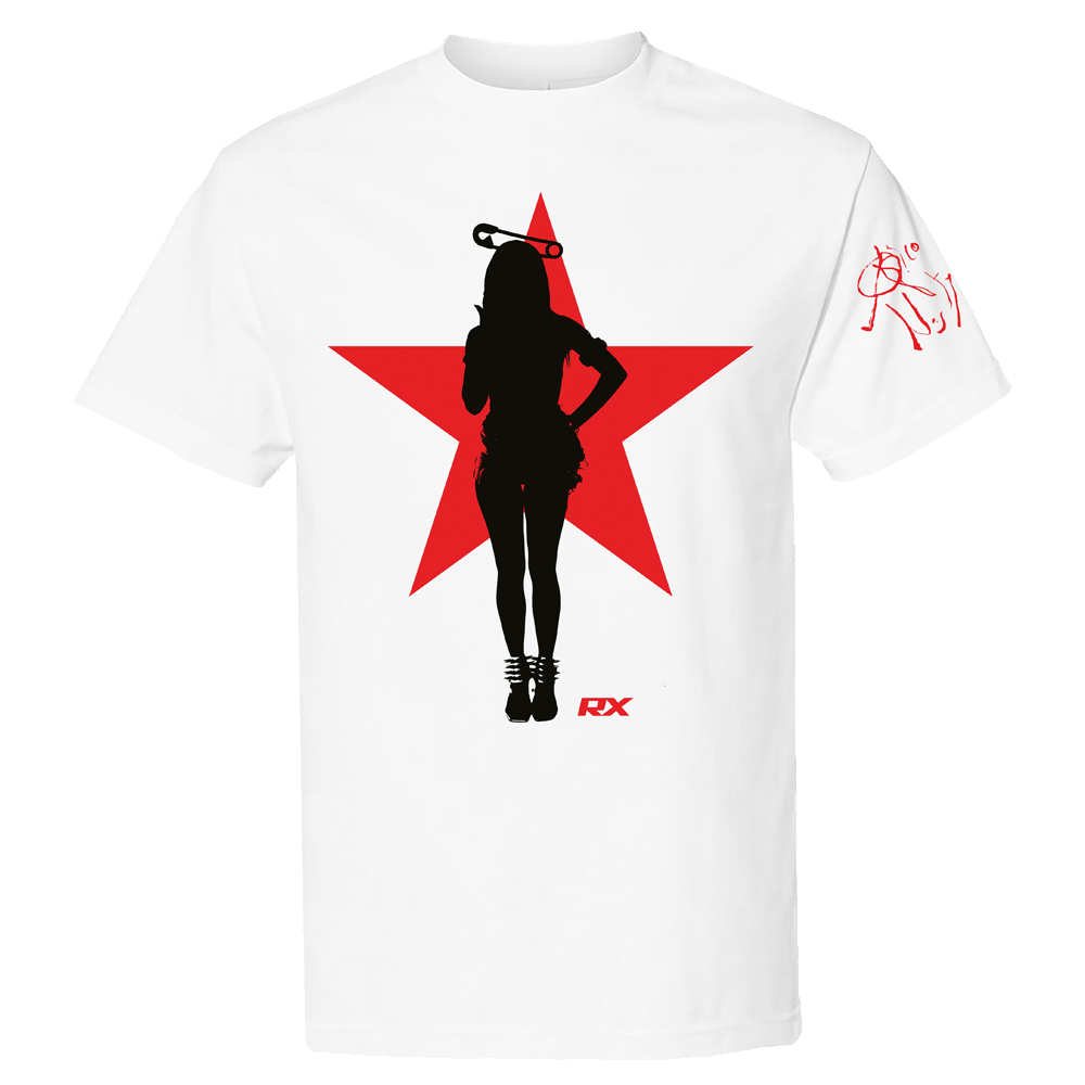 Rico Nasty Silhouette Star White Tee