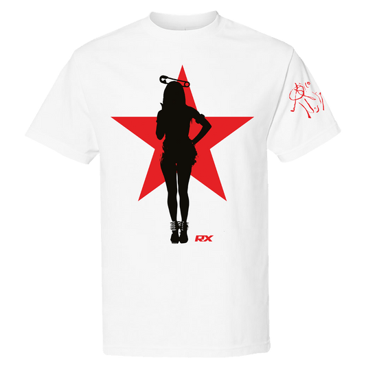 Rico Nasty Silhouette Star White Tee